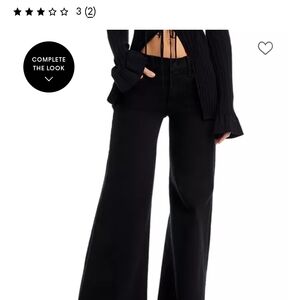 MOTHER Black Flare & Wide Leg Jeans